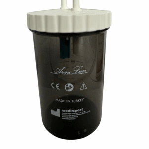 Armoline Suction Machine Waste Jar – Black & Clear (CA-MI Compatible)